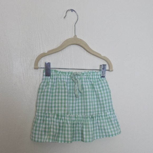 Green Gingham Skirt - Picture 1 of 3